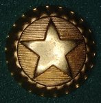 Stjärnknapp m/45-60 guld  Underofficerare/Plutonsbefäl övriga regementen