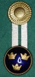 Agraff m/60 med silvergalon Officer