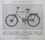 Cykel m/42 MT med handbroms och litet baknav, finns även 104 A Mt ingen handbroms litet baknav M5020-104011. 105 A ingen handbroms stort baknav M5020-105011