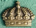 Gradbeteckning m/53-39 krona brons för Regementsofficer på krage