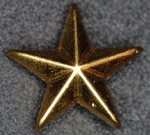 Stjärna m/39-00 medelstor guld 20 mm