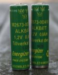 Alkbatteri 1,2 V  0,8 Ah