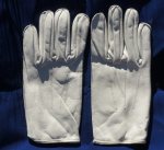 Handskar läder ofodrade vita m/54