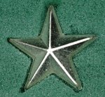 Stjärna m/39-00 medelstor silver 20 mm
