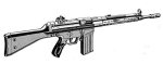 Automatkarbin AK 4 MT 7,62 x 51 mm NATO huvudvapen 1962-1985 (Enbart AK 4 M4800-751410)
