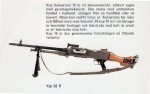 Kulspruta 58 A första versionen 6,5 x 55 mm, i början av 1970-talet kom 58 B 7.62-51mm
