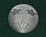 Knapp stor m/39-60 obottnad silver 22 mm till kappa m/60 och m/87A de knappar som ej knäpptes